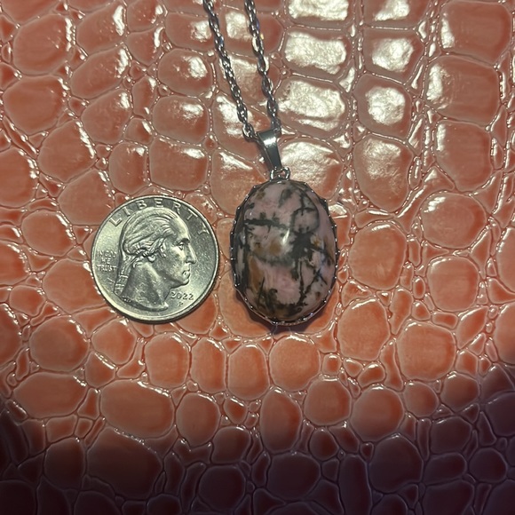 NEW GORGEOUS RHODONITE NECKLACE - Picture 10 of 10